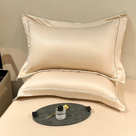 Natural Mulberry Silk Pillowcase Set &ndash; Luxurious Comfort for Restful Sleep Khaki / 2PC Pillowcase