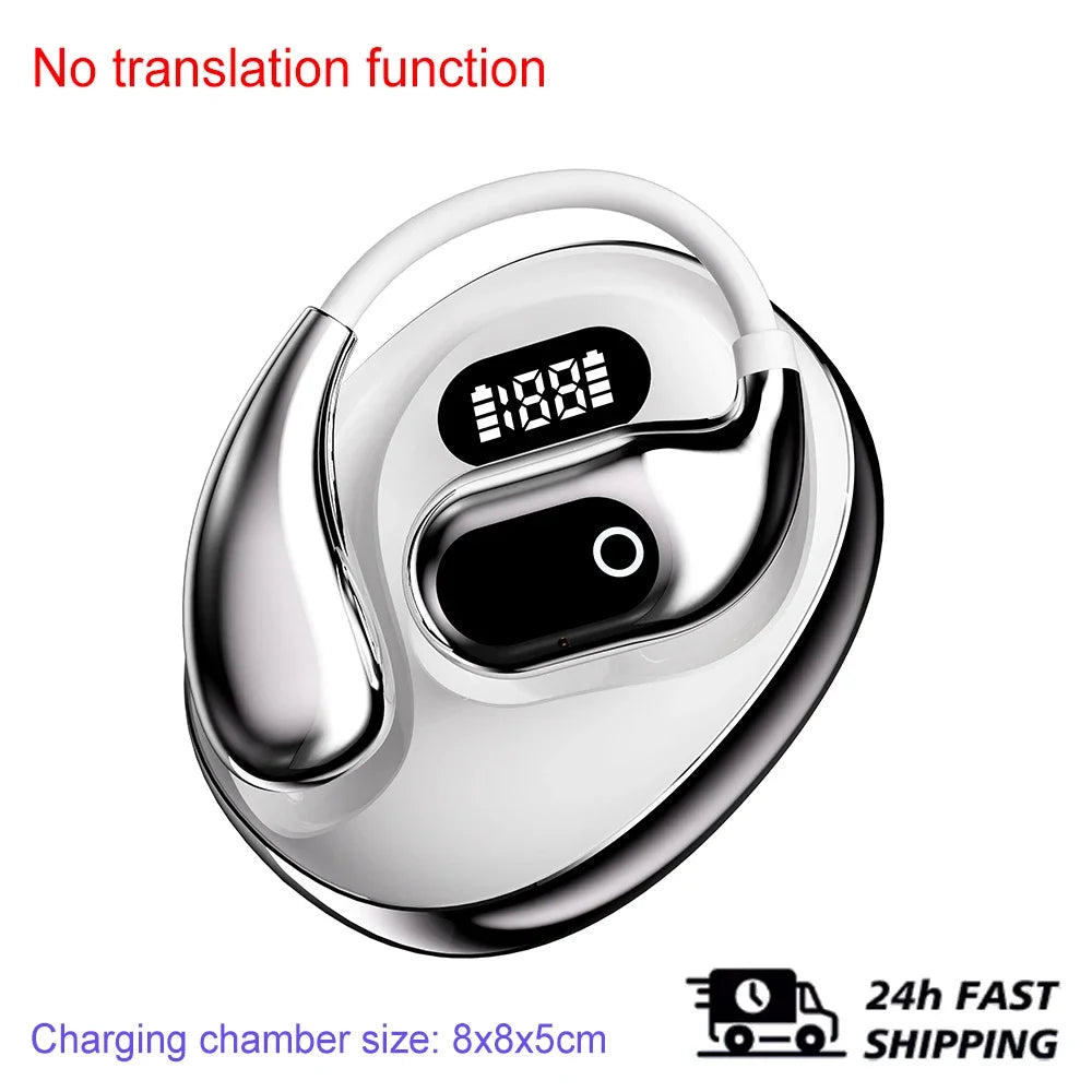 AI Translator Earphones White