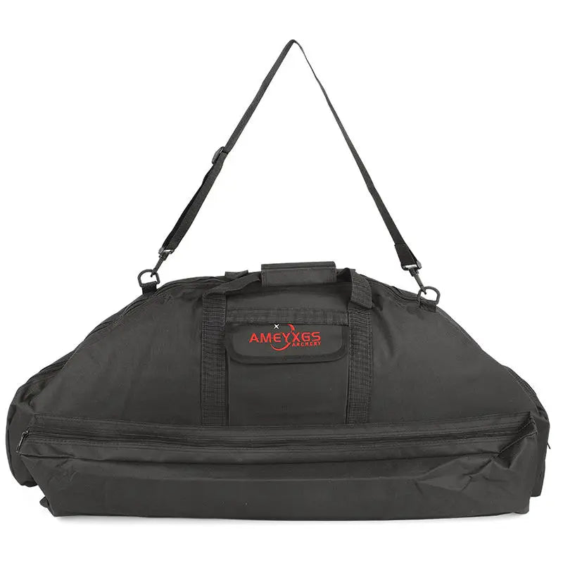 Letvægts lærred bue-etui bærbar taske til compoundbue og tilbehør sort eller camouflage 95x45x6cm