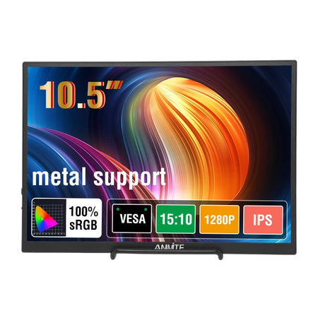 Anmite 10.5-Inch Portable Monitor 1280P HDR - Perfect for Gaming &amp; Expansion 10.5-Inch