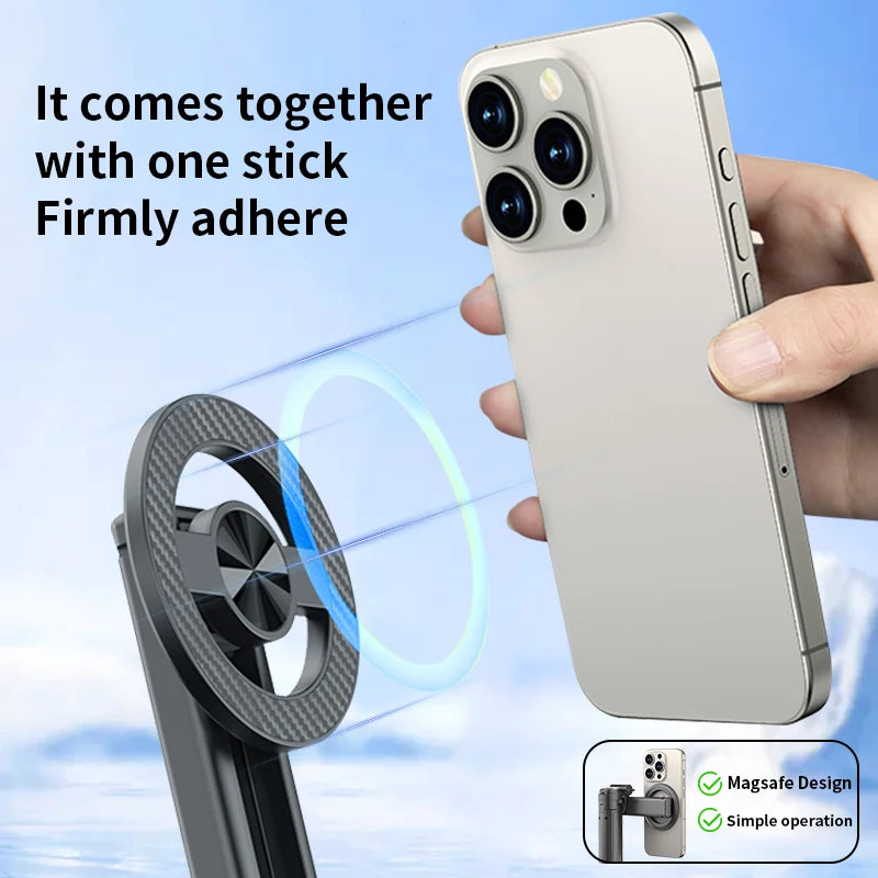 Magnetic Selfie Stick &ndash; Compact Design with Bluetooth Connectivity