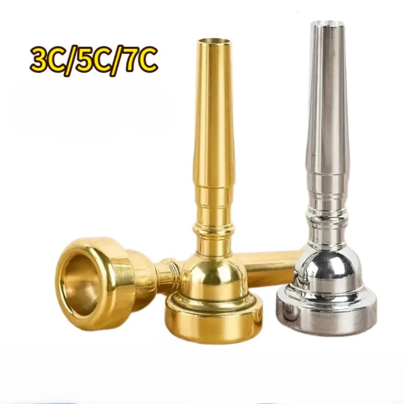Trompetenmundstück 3C 5C 7C mit Silber- und Goldbeschichtung, Ersatzteile