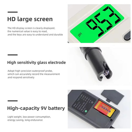 PH-3012B PH Meter - Backlit Digital Precision Water Testing