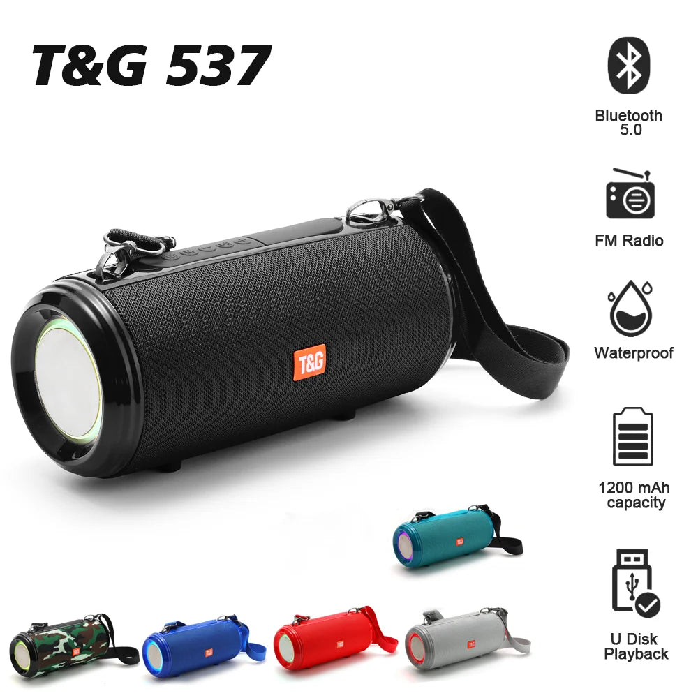 T&amp;G TG537 Waterproof Bluetooth Speaker - Portable Outdoor Soundbar