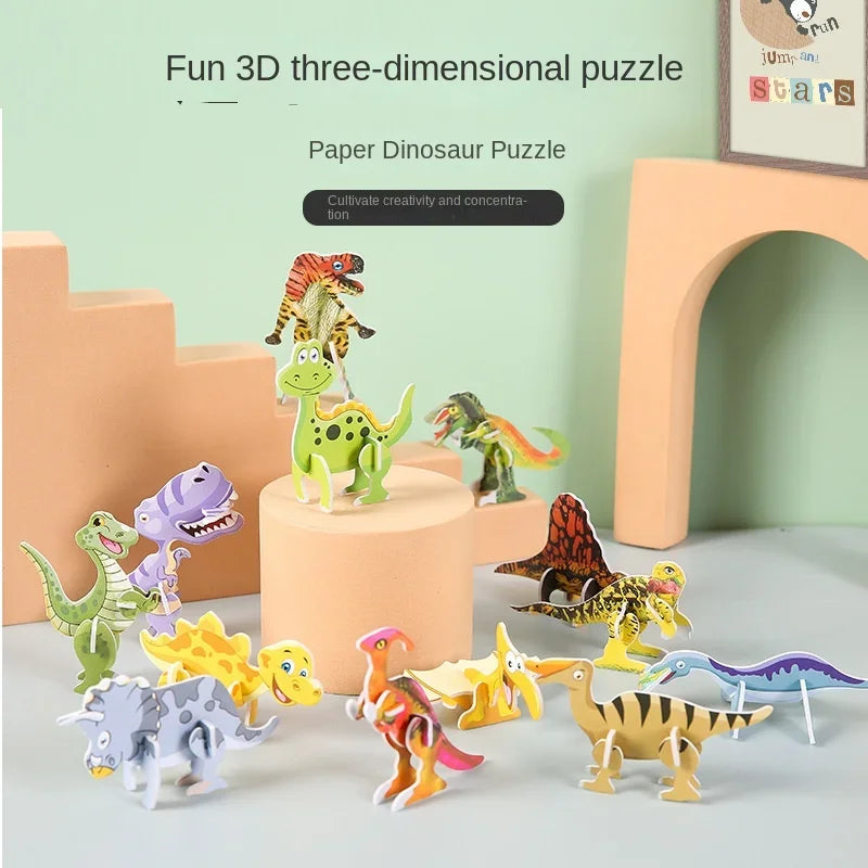 3D Animal Foam Puzzle Educational Toys for Kids - Perfect for Birthday Parties, Classroom Rewards, and Goodie Bags (12-24pcs/Bag)