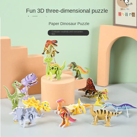 3D Animal Foam Puzzle Educational Toys for Kids - Perfect for Birthday Parties, Classroom Rewards, and Goodie Bags (12-24pcs/Bag)