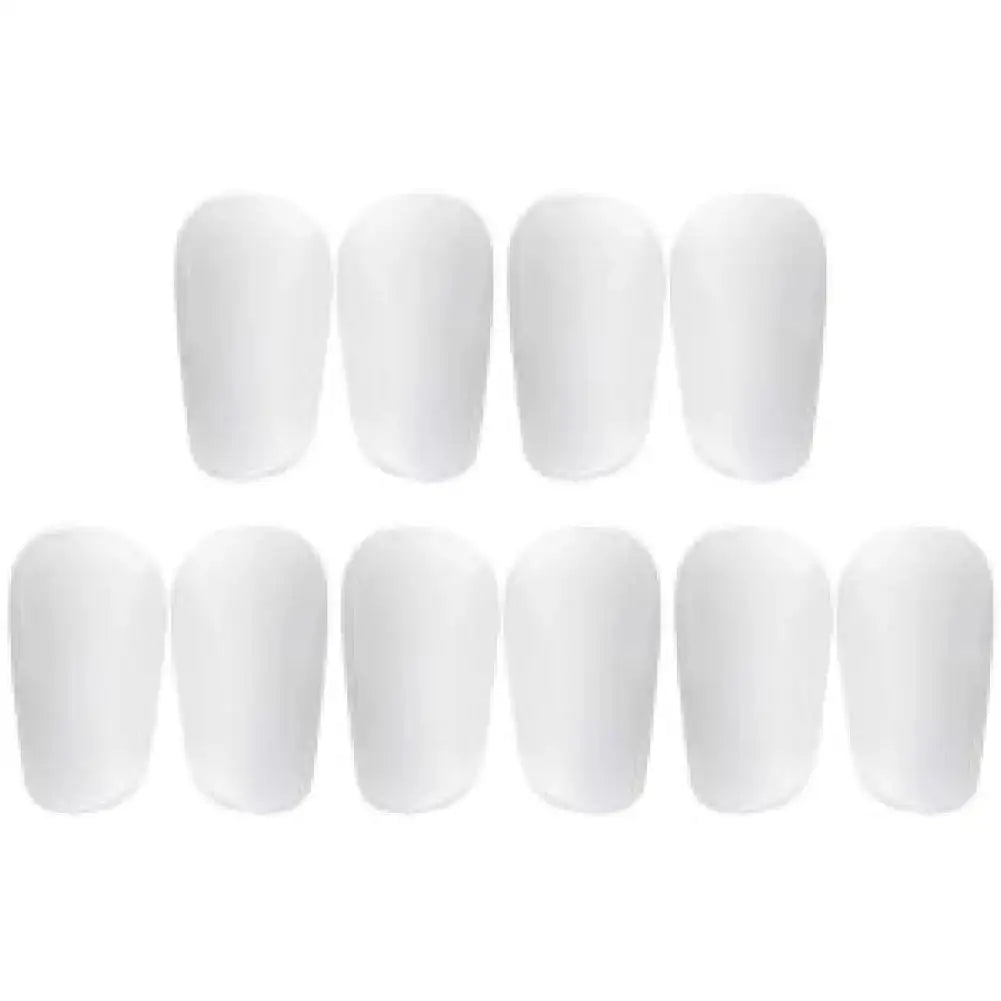 Extra Small Mini Soccer Shin Guards For Men Women Kids White 10X6cm / 1 Pair