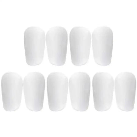 Extra Small Mini Soccer Shin Guards For Men Women Kids White 10X6cm / 1 Pair