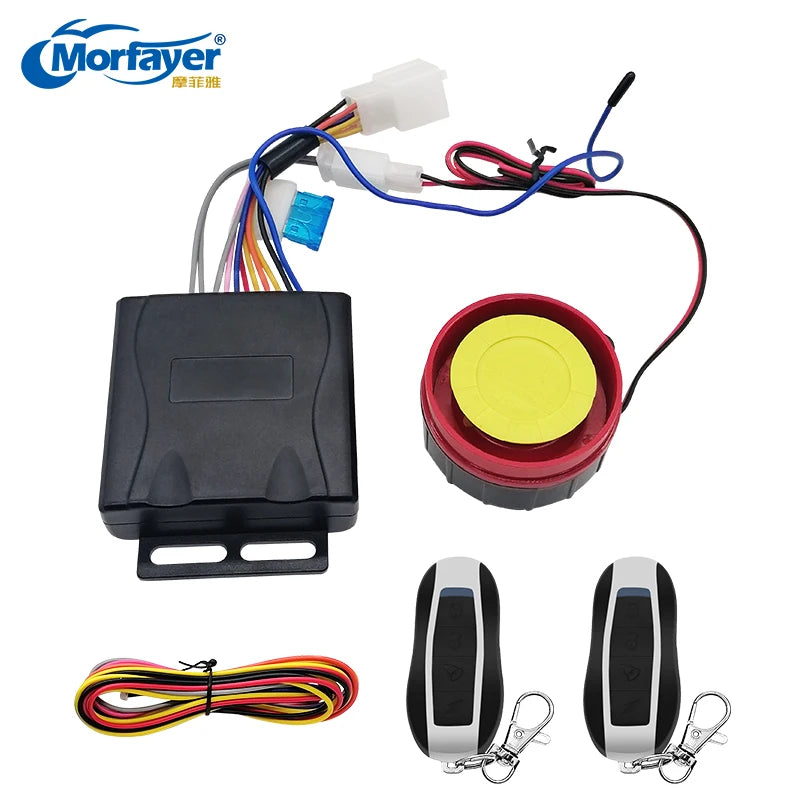 Motorfiets Anti-Diefstal Alarmsysteem met Afstandsbediening, Waterdicht, Hoge Gevoeligheid