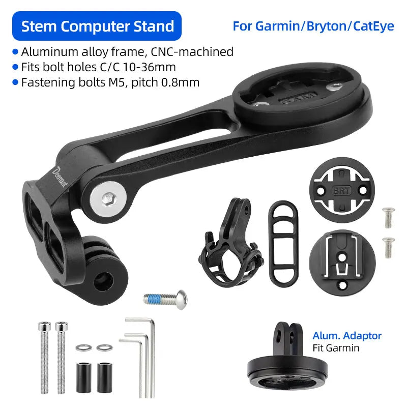 Deemount Bicycle Computer Stand &ndash; Robust Aluminum Alloy Design Stem Stand S032GM / CHINA