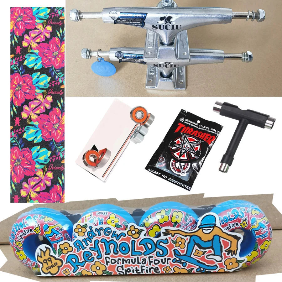 Spitfire Forged Thunder Trucks 5.25Inch &ndash; Chrome Bearings 53mm 99D 2