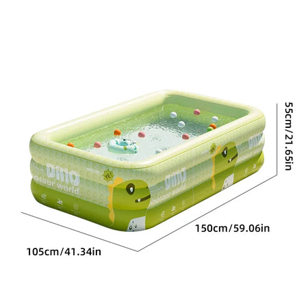 1.5-2.6M Inflatable Pool &ndash; Thickened PVC Durability
