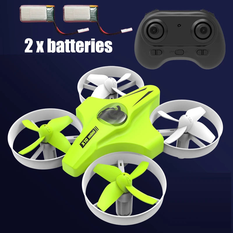 Hywiwine H10X Mini Drone with Headless Mode and 360-Degree Flip green 2 battery