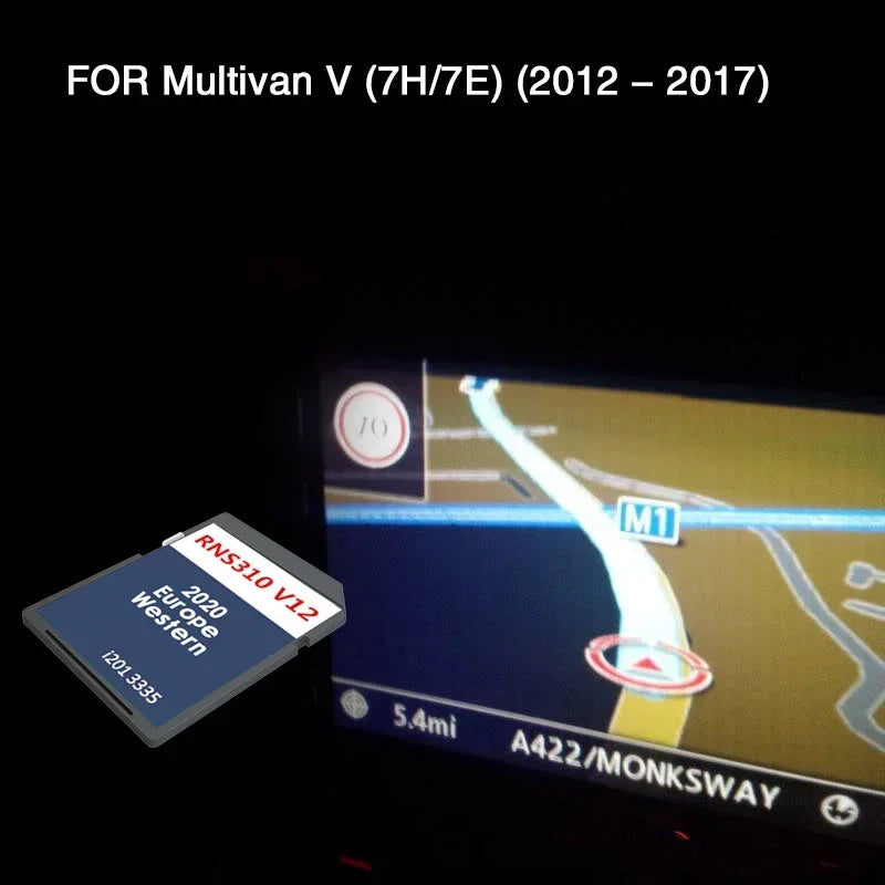 RNS 310 V12 West Europe NAVI SD Card Multivan &ndash; 2020 Maps CHINA / for Multivan V