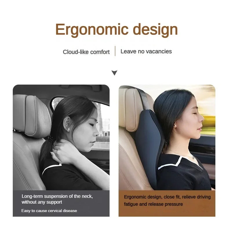 Breathable 3D Memory Foam Car Headrest &ndash; Neck Support