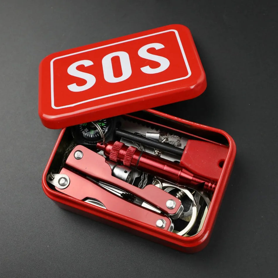 Professional Survival Kit &ndash; Compact Waterproof 15-In-1 Gear