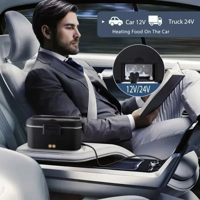 Portable Electric Heated Lunch Box 75W &ndash; Insulated Bag