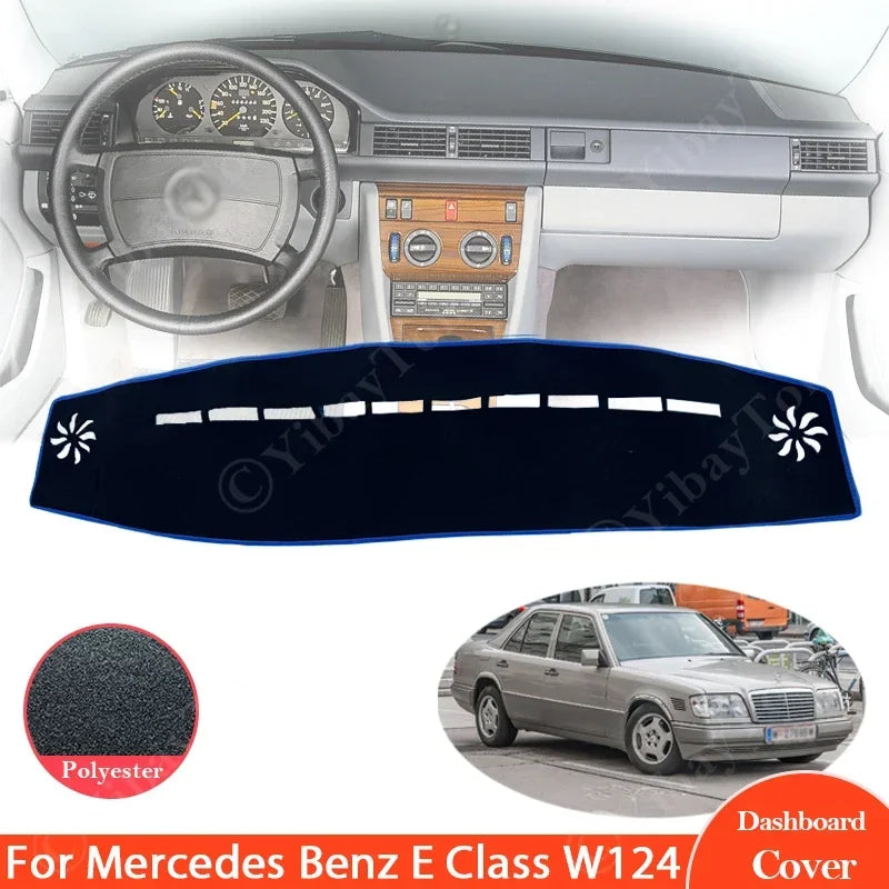 Cubierta de tablero antideslizante para Mercedes-Benz W124 Clase E E 200 250 300 420