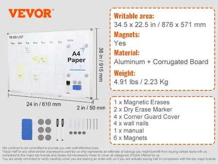 Rolling Magnetic Whiteboard Double Sided Mobile 360 36x24in magnetic / GERMANY