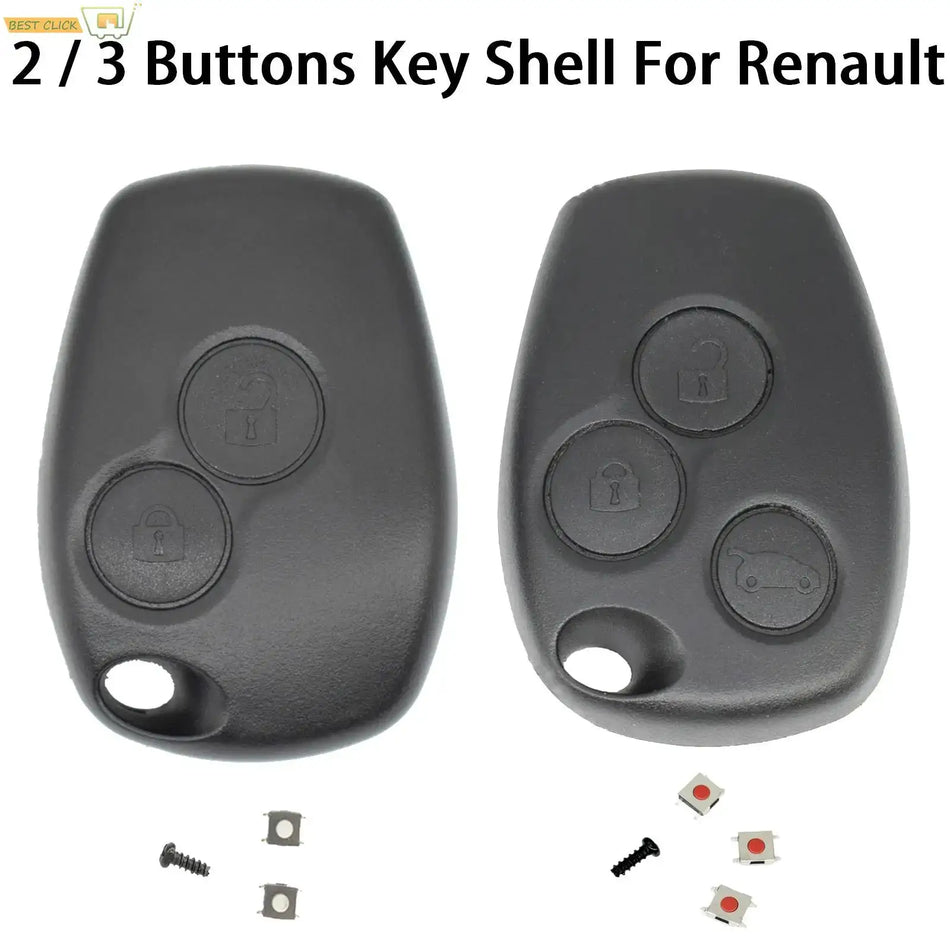 2/3 Button Switch Car Remote Key Shell Fob Case For Renault Clio Trafic Twingo Kangoo Master Modus Dacia Duster Sandero Modus by InterCyprus Trading Ltd
