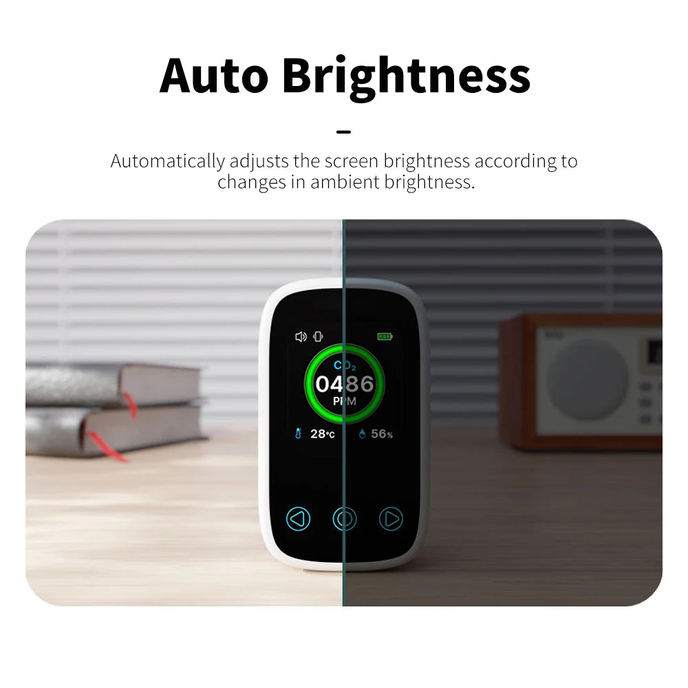 3 In 1 Air Quality Meter CO2 Temp Humidity &ndash; Voice Alarm