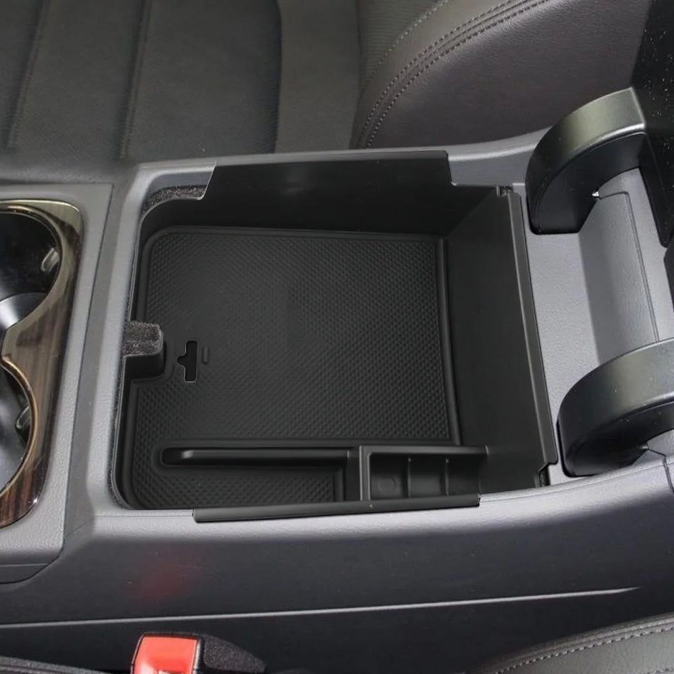 Κουτί Αποθήκευσης Υποβραχιόνιου για Volkswagen Touareg με Αντιολισθητό Δίσκο ABS και Θέσεις για Τηλέφωνο