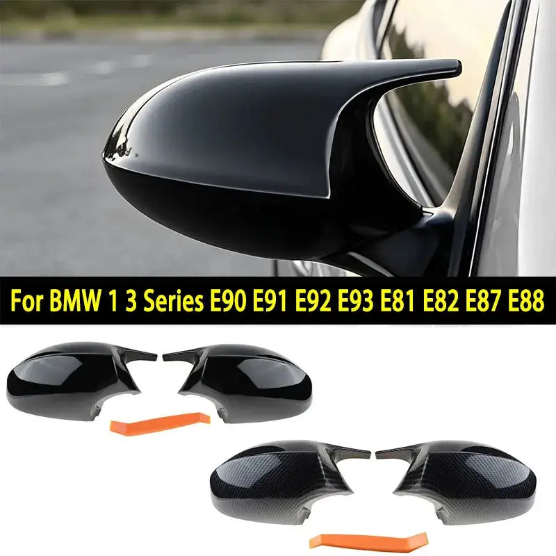 Pair Side Mirror Caps for BMW 1 3 Series E90 E91 E92 E93 E81 E82 E88 by InterCyprus Trading Ltd