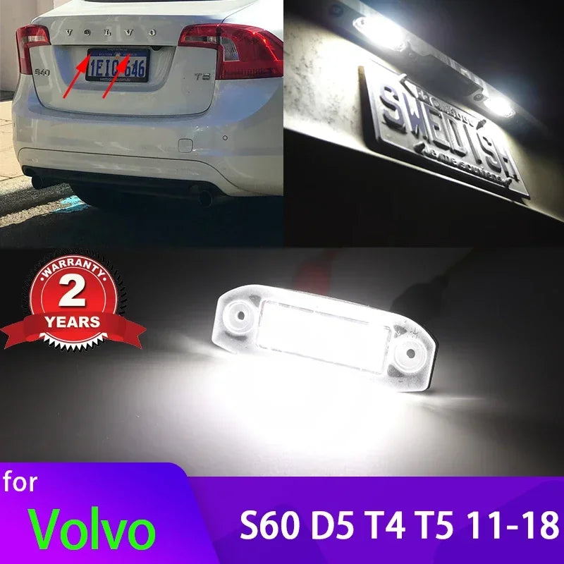 LED numura zīmes apgaismojums ar Canbus Volvo S60 II 2011-2018
