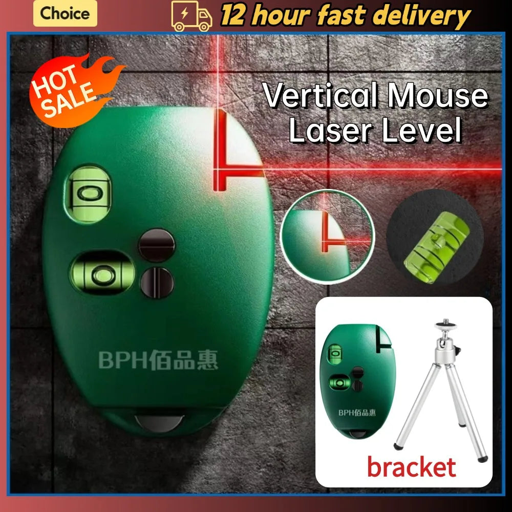 Vertical Mouse Laser Level Infrared Right Angle &ndash; 20m Range
