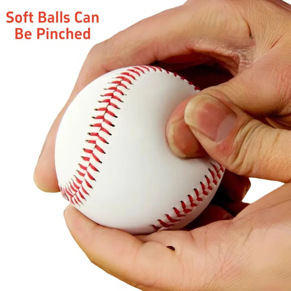 Käsinommeltu baseball-harjoituspallo 7 cm harjoituspehmeä pallo kenttäharjoituksiin