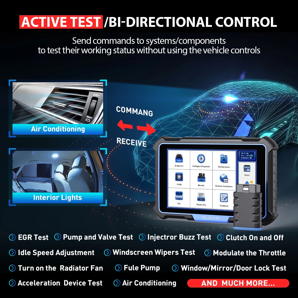 MUCAR VO8 &ndash; Bidirectional Full System Diagnostics And Coding