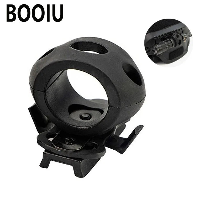 Supporto per torcia da casco tattico con supporto rotante a 360 gradi