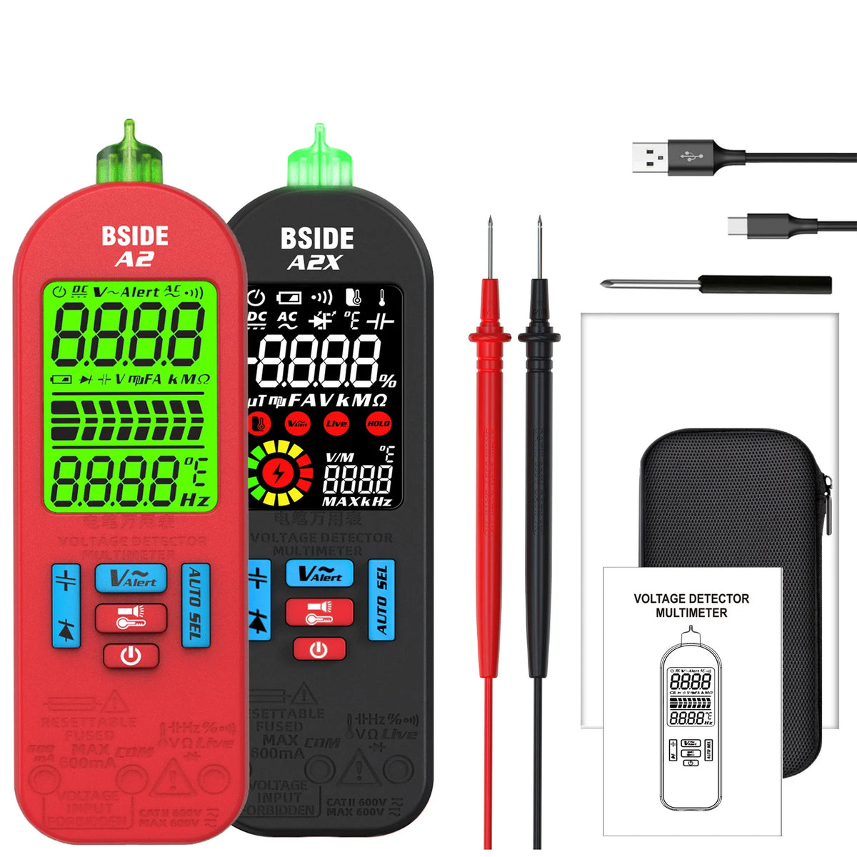 BSIDE A2X Digital Multimeter &ndash; Smart Rechargeable Tester