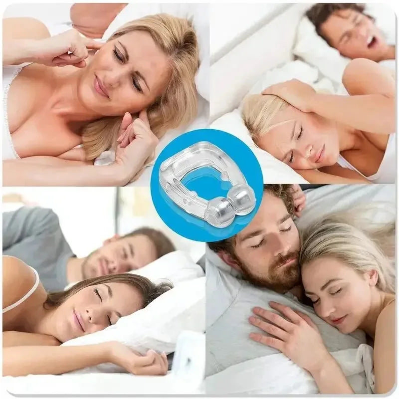 Anti Snoring Device Silicone Nose Clip - Magnetic Relief
