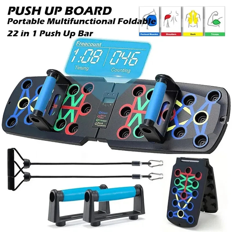 Smart Automatic Push Up Board with Body Sensor Counter for Home Fitness