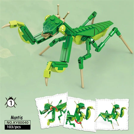 Knew Built Ladybug Blocks Set &ndash; Durable Educational Play Mantis blocks / in-bag