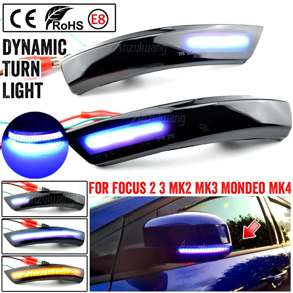 Dynamiczne sekwencyjne kierunkowskazy dla Ford Mondeo Mk4 Focus