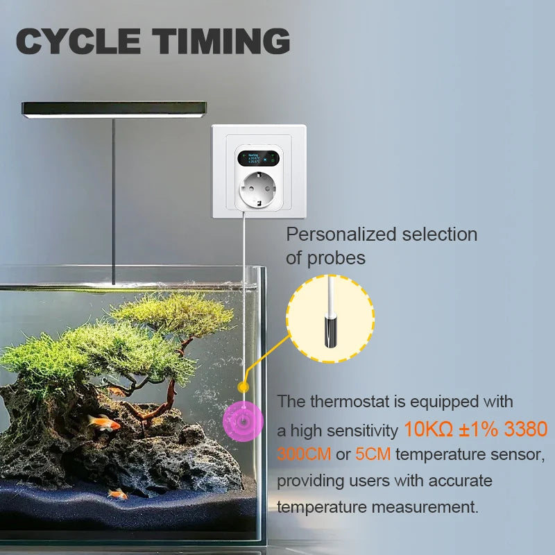 Smart Socket Thermostat Tuya - With WiFi And App Control