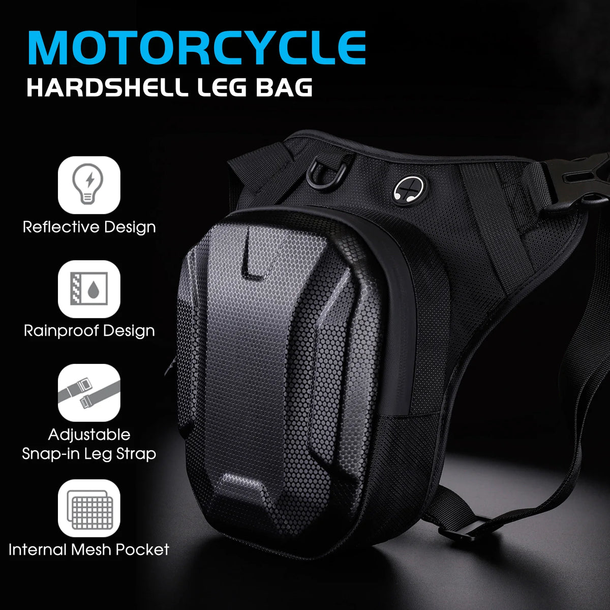 Knight Motorcycle Thigh Bag &ndash; Rainproof Reflective PU