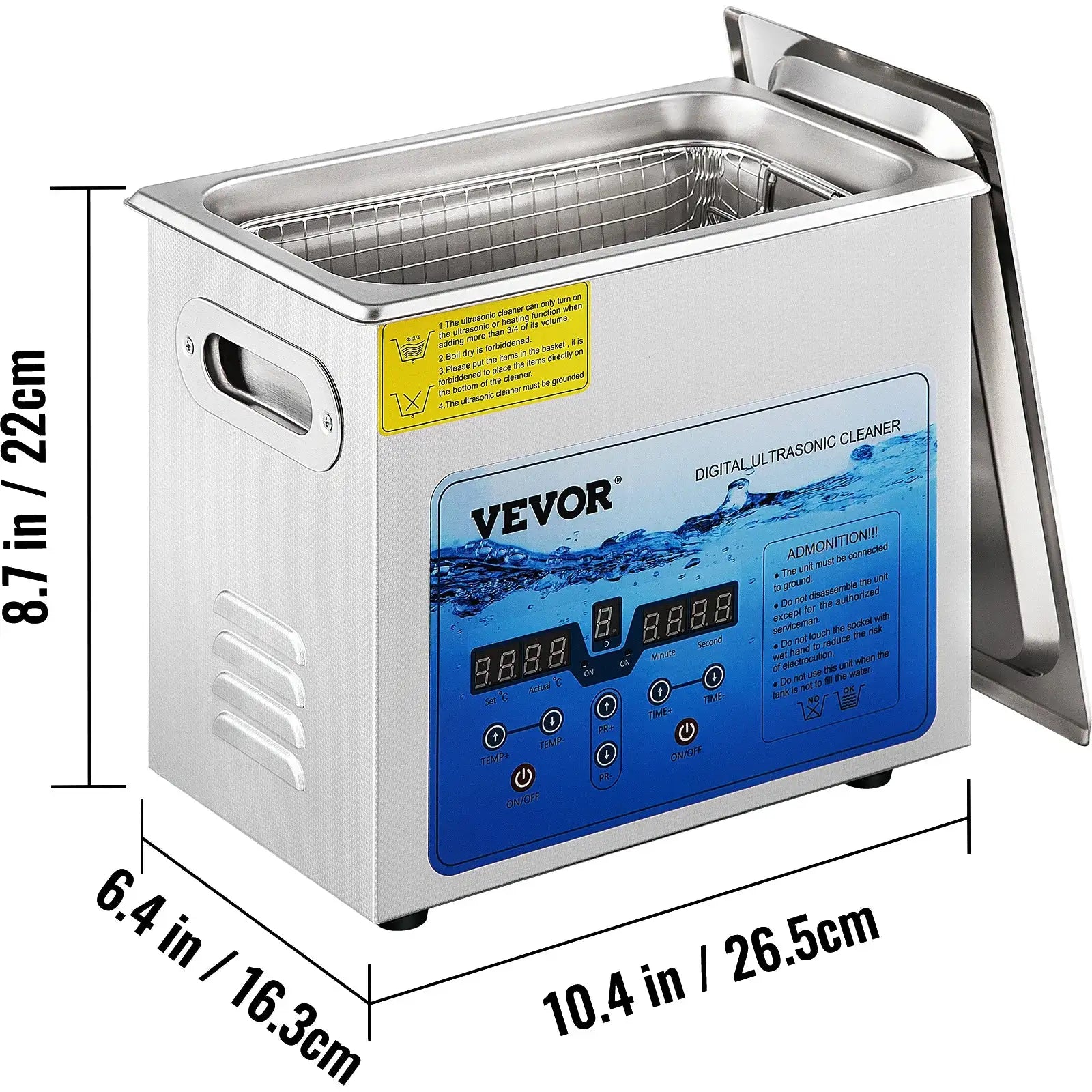 Ultrasonic Cleaner 3L-15L Portable 36K-40KHz