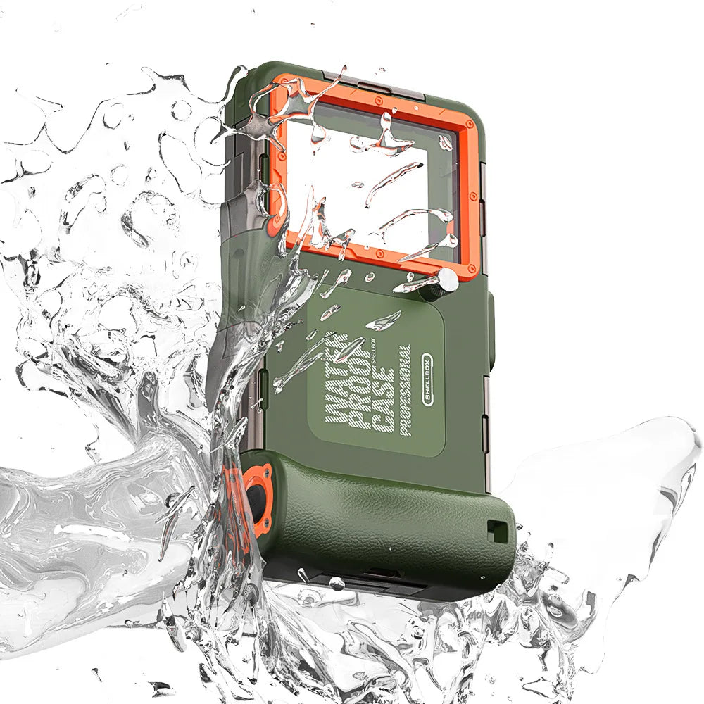 Waterproof Diving Phone Case for iPhone &amp; Samsung - Explore 15m Deep army green