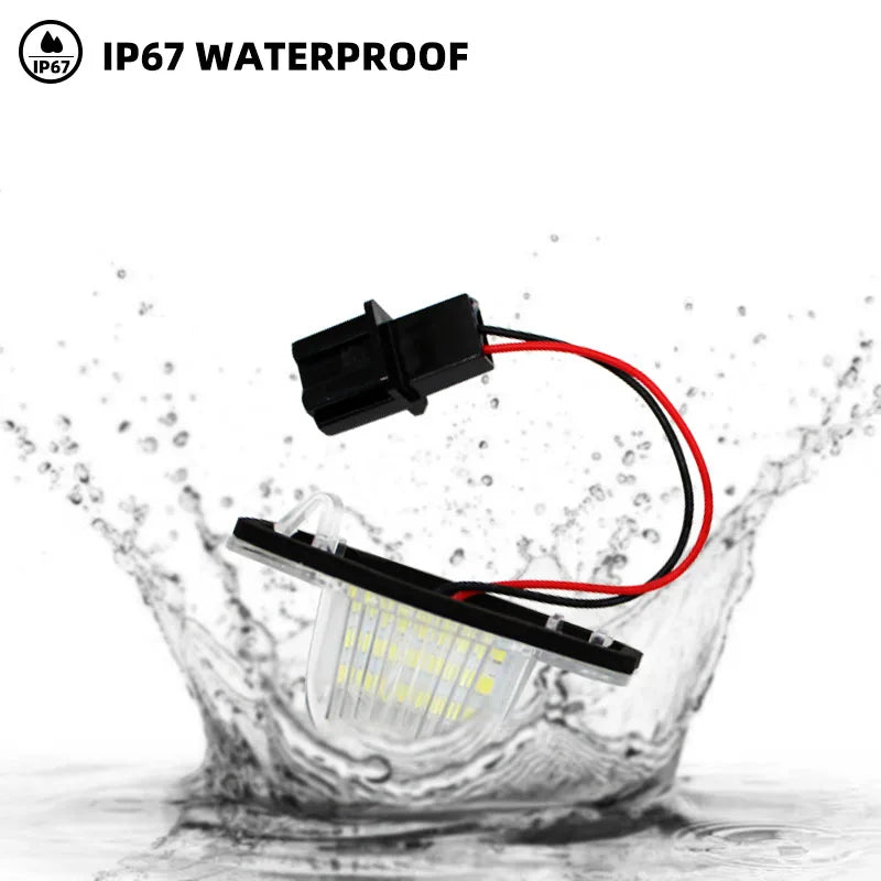 2 szt. LED Światła Tablicy Rejestracyjnej do Honda CRV Jazz Odyssey