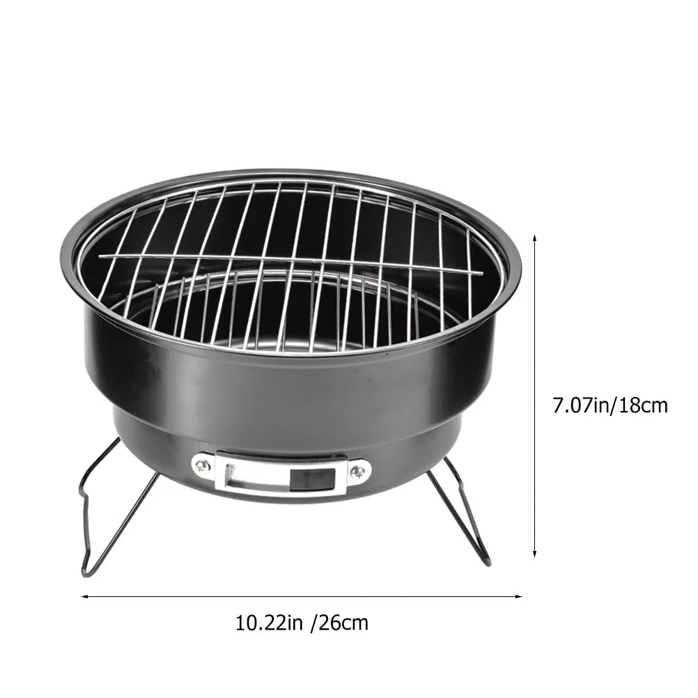Portable Mini Charcoal Barbecue Grill for Outdoor Camping and Picnics