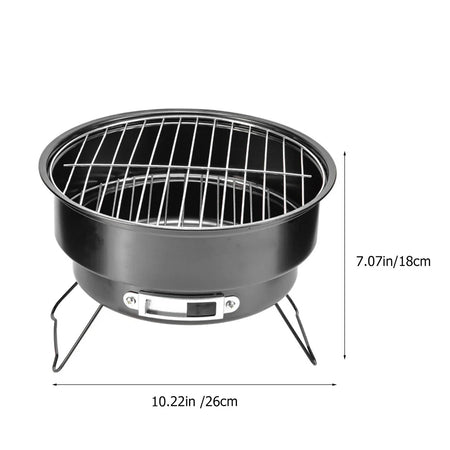 Portable Mini Charcoal Barbecue Grill for Outdoor Camping and Picnics