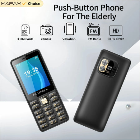 Mafam H7350 2G Classic Feature Phone &ndash; Triple SIM And Torch