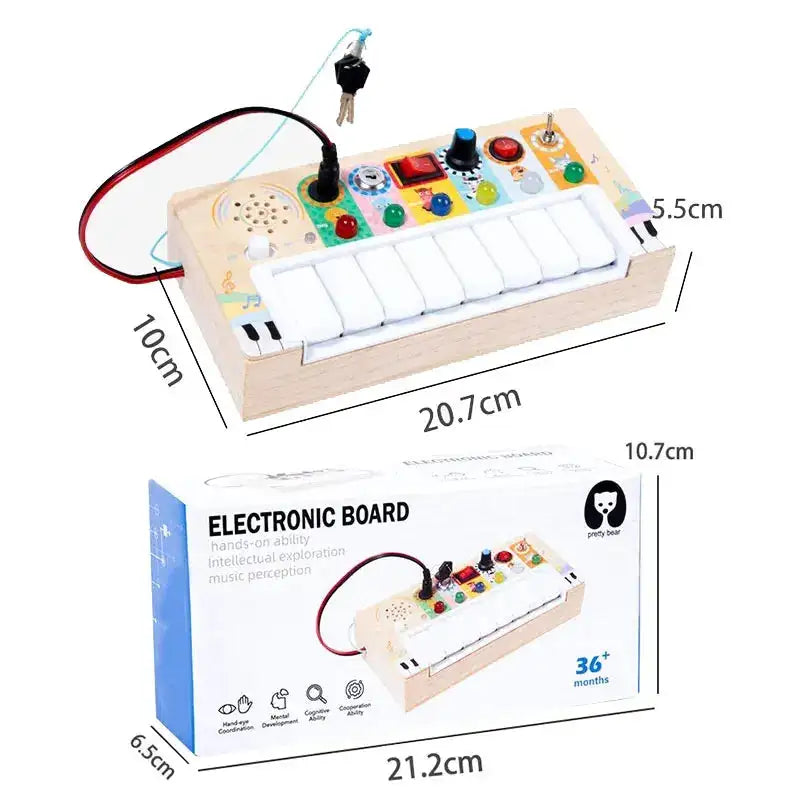 MY10082 Busy Board Led Switch Wheel Educational Toy &ndash; Play BOS30070 A