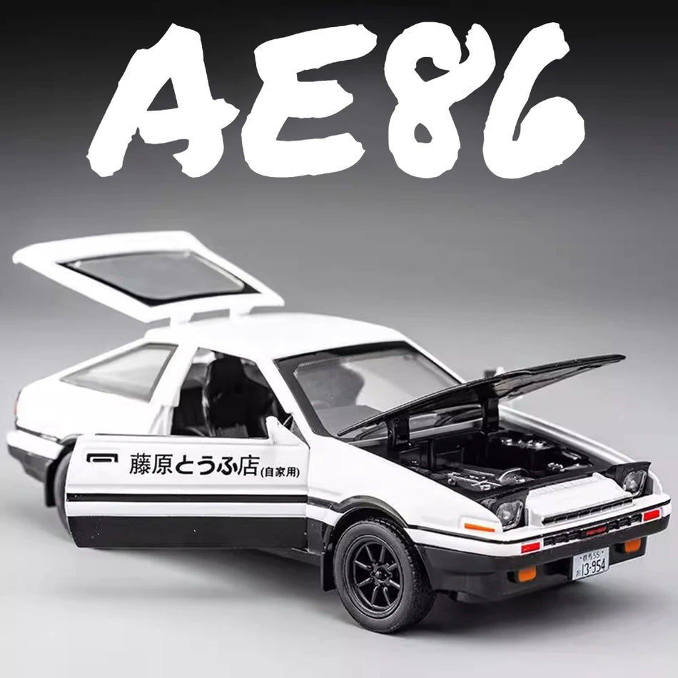1:32 Model de Mașină Diecast, Înapoi, Uși Deschise, AE86 LP770 Divo