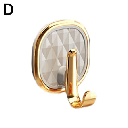 Luxury Punch-Free Wall Hooks &ndash; Strong Sticky Design for Easy Installation D