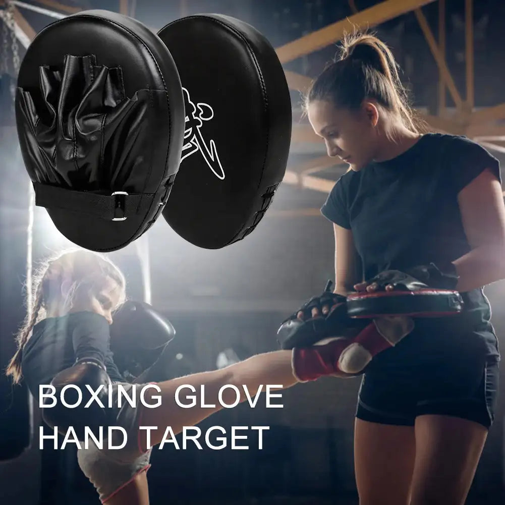 PU Leather 5 Finger Boxing Hand Target Mitts for Kickboxing