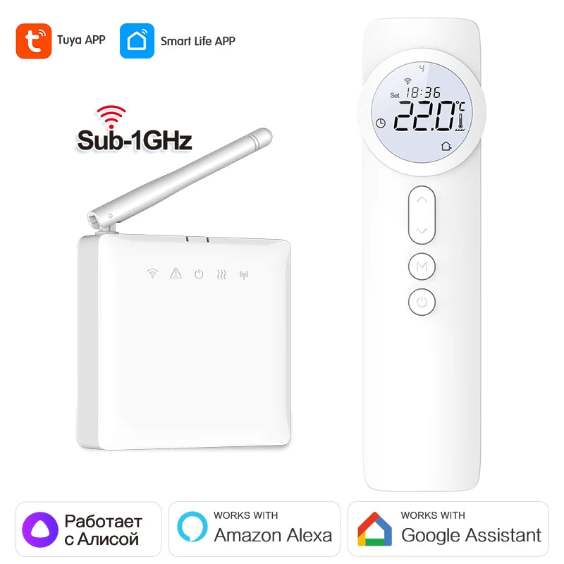 RF433 Wireless Thermostat &ndash; WiFi Thermostat for Heating Wireless Thermostat